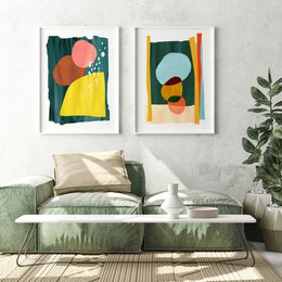 Abstract Circle Reclinant Art Print
