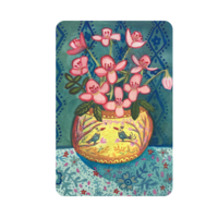 Sustainable Flowers Cards | Trendy Postcards | Colorful Art Greeting Cards for Adults