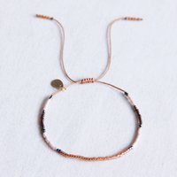 FW106 - Miyuki armband cognac / nude