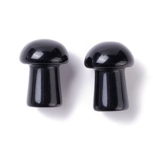  Sattva Rocks | Obsidian Tranquility | Gua Sha Spa Mushroom 20mm