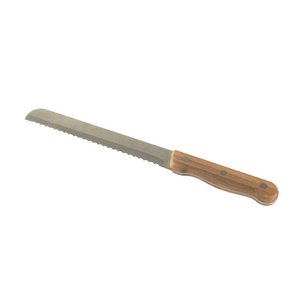 Pebbly - bread knife - brown