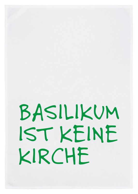 Geschirrtuch, Basilikum