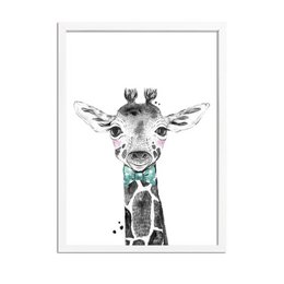 Giraffe Kinderkamerposter Strikje