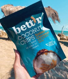 Coconut Chips Salted Caramel, organic, Bett'r, 70g