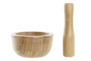 MORTELSET 2 BAMBOE 12,5X12,5X6,3 NATUURLIJK PC193567