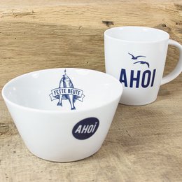 Taza grande de porcelana Ahoy