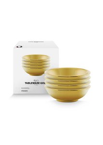 Set/4 Tea Tip/Sauce Bowl Gold 7cm