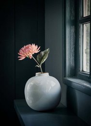 Vase Metal Light Blue 23cm