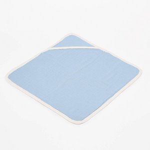 Badcape hellblau - weiche Punkte