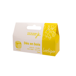 DADI DI LEGNO -
3 cm - 3 pz - 1 colore