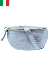 Belt bag in shiny metallic iridescent leather Size M IT2516