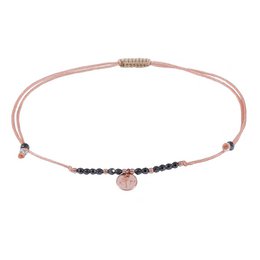 Anklet dandelion rose gold
