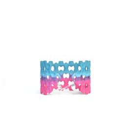 LACE Armreif Dark Teal / Fuchsia
