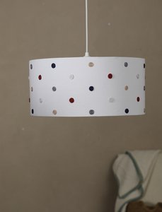 Rococo plafondlamp-rood & marine