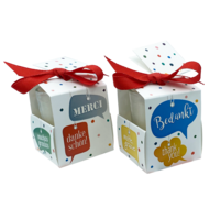 Wenskaarsje Met Bedeltje - "Bedankt"