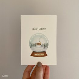 Christmas card - Snowglobe