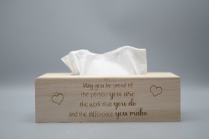 Zakdoekdoos May you be proud of the person you are