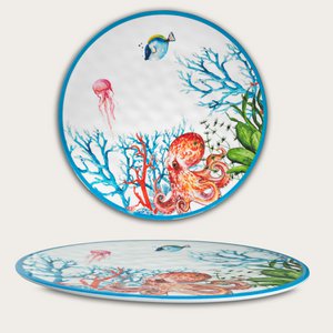 Arca ABISSI Melamine Rond Vlak Bord 35cm