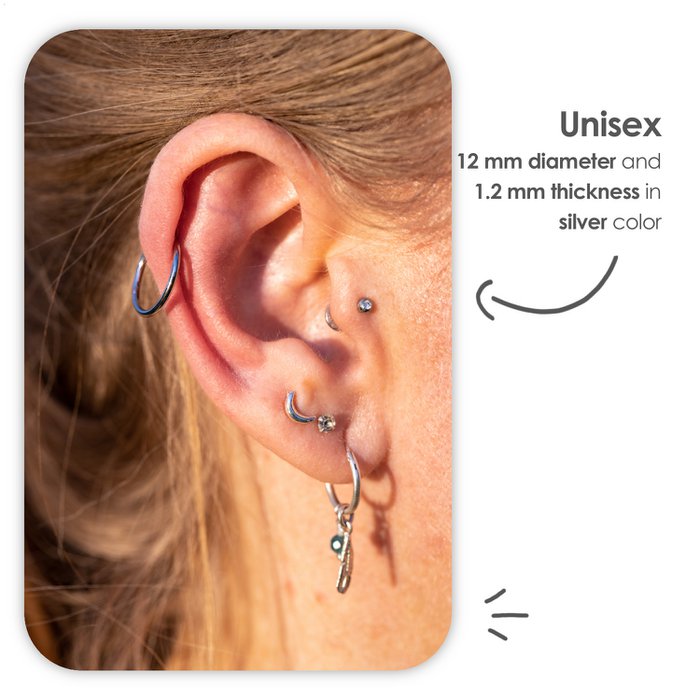 Set 8 Pezzi Piercing In Acciaio Chirurgico - Bilancieri Dritti 12-18mm | Per Lingua, Capezzoli, Orecchini - Foto 9