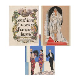 Folded greeting card (A6) in envelope for wedding Museum collection