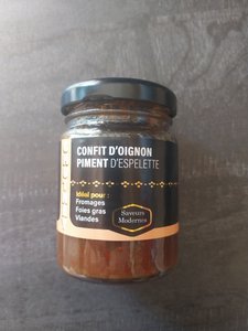 Espelette pepper onion confit