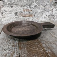 Lara schaal hout met handvat burnt 31x23cm (75833)