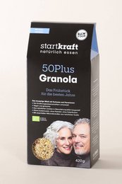 Granola 50Plus - Whole grain granola with oats, nuts, and seeds for a nutritious breakfast or snack. Contains fiber, protein, and healthy fats.