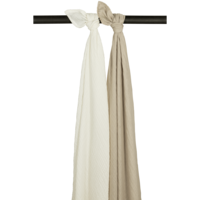 Hydrophile Tücher vor dem WHWITE/Sand 120x120cm-2-Pack vorgewaschen