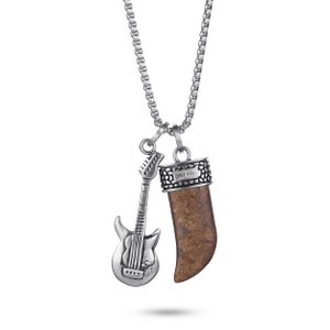 Guitar & Horn Charm Necklace