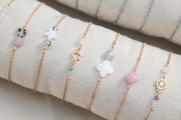 Armbånd Chalcedon - Guld