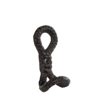 Wandhaak Rope Loop S bruin metaal