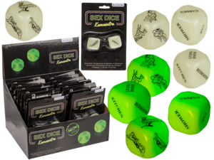 Love dice, Kamasutra, glow in the dark,
