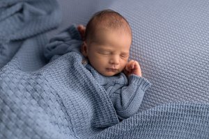 Vierkante babydeken jeans