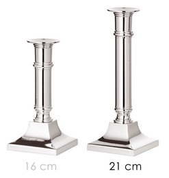 EDZARD kandelaar Kent kandelaar, verzilverd, aanslagbestendig, hoogte 21 cm