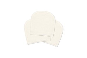 Organic cotton cleansing and makeup remover gloves