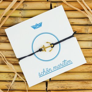 Maritime bracelet anchor compass boat