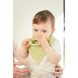 ENSEMBLE DOUDOU + BANDANA + ANNEAU DE DENTITION - MOD. OSO - ROSE FONCÉ