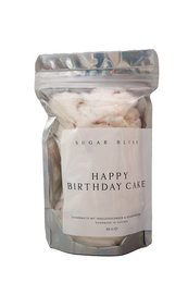 A fluffy, soft cotton candy-like cake mix in a resealable bag, perfect for baking a homemade birthday cake. Includes all the necessary dry ingredients.