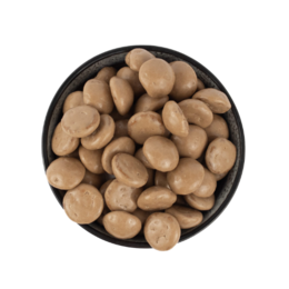 Salted caramel gingerbread nuts, round and golden-brown in color, made of nuts with a sweet and spicy flavor.