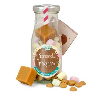 Do It Yourself Bottle of Caramel Chocolate Drinking Chocolate