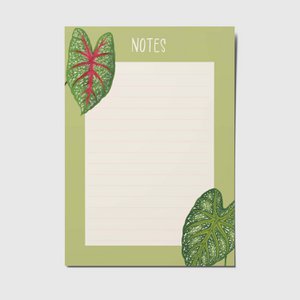 Blätter - A6 Notizblock