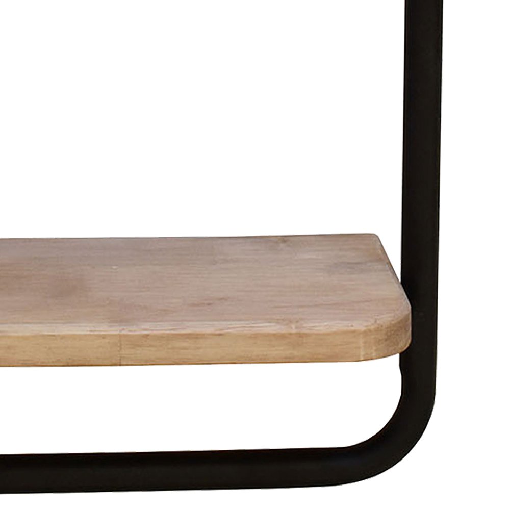 Wandrek 30x15x80 cm Bruin IJzer Muurrek