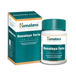  Himalaya Rumalaya forte tablets, teal green bottle, white label, joint health supplement, 60 count.