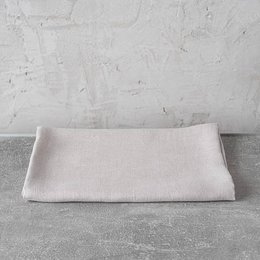 Linen bath towel in silver color, available in two sizes: 100 x 140 cm and 65 x 130 cm. Made of high-quality linen material, providing softness and absorbency.