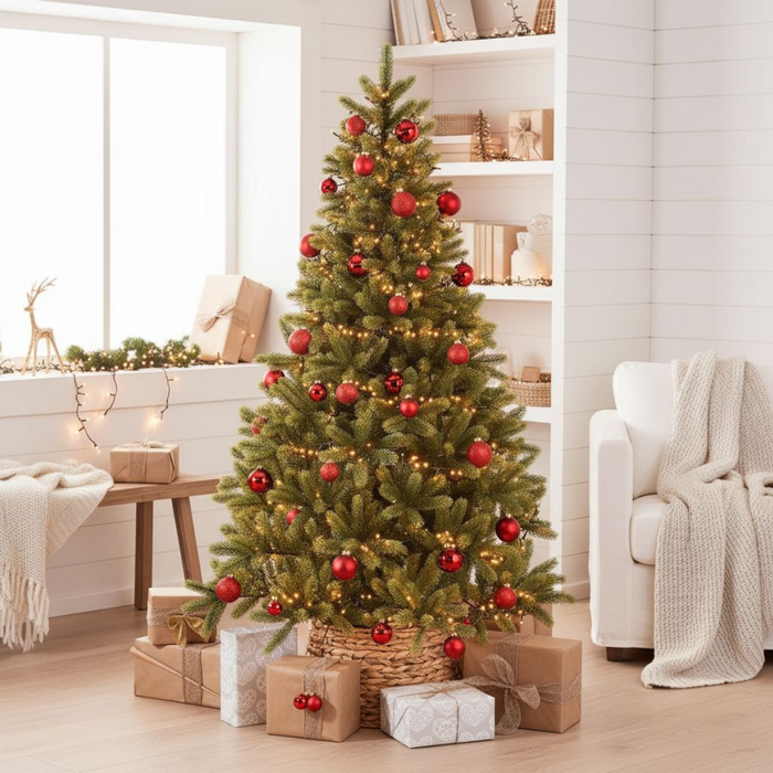 Knstlicher Weihnachtsbaum beleuchtet Sherwood Green Online-Grohandel |  Orderchamp