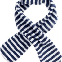 Fleece Schal Maritime - Marine / Weiß