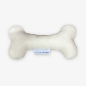 Stylisches Hundespielzeug in Form eines Knochens | Vanillefarbe | 20cm | Baumwolle | Hundeumarmung
