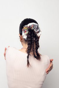 Virginieriou - Drinks "Eden fruits" - 100% Twill of recycled polyester - pink, flowery