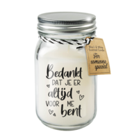 Black & White scented candles - Thank you