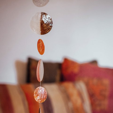 Shell garland Capiz Freestyle Orange Mix